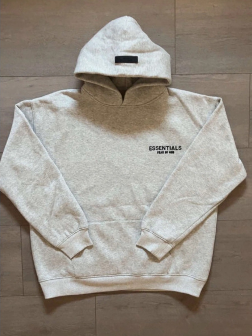 Essentials Crewneck Hoodie in Light Gray